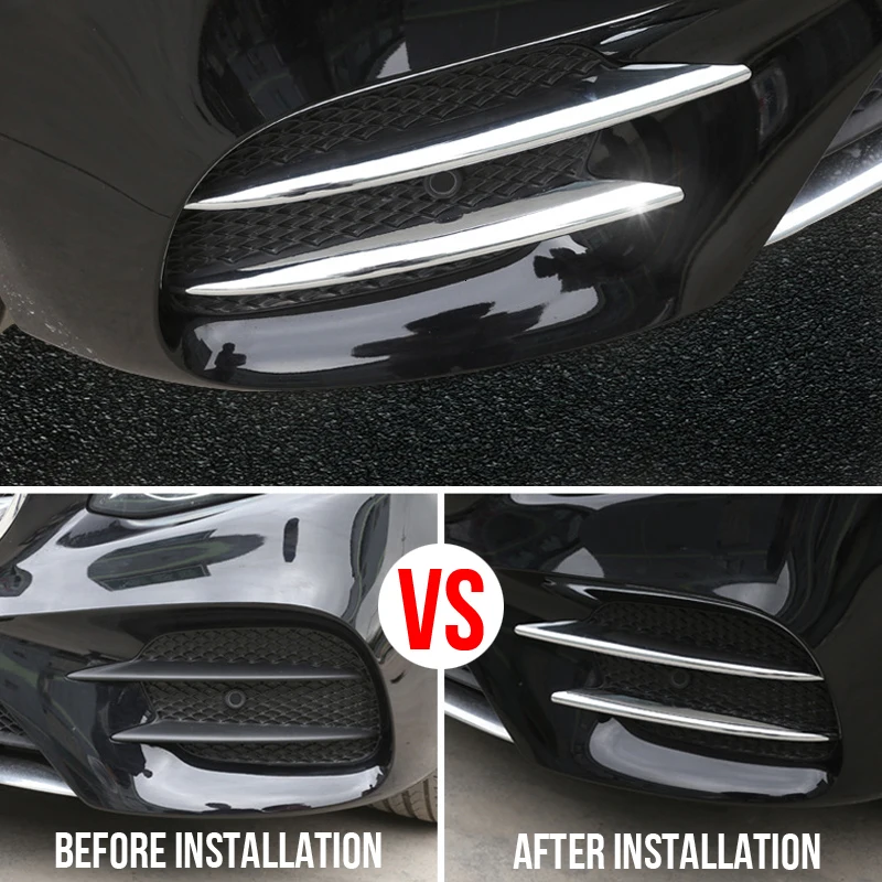 4 шт. передние противотуманные фары из углеродного волокна для Mercedes Benz W213 E Class 2016