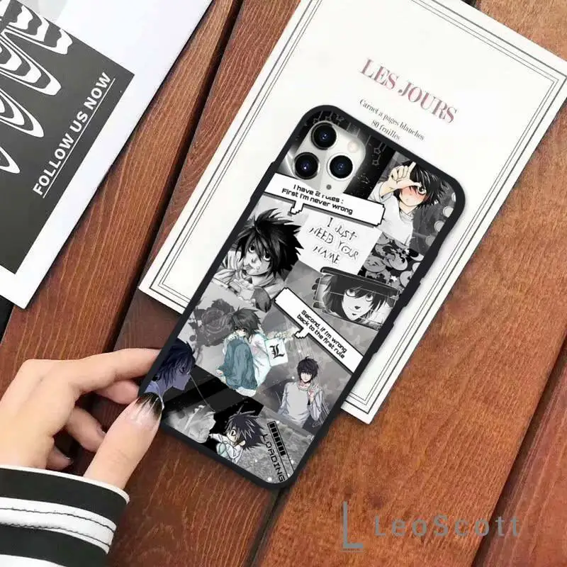 

death note Phone Case for iPhone 11 12 pro XS MAX 8 7 6 6S Plus X 5S SE 2020 XR Soft Silicone Shell Cover Funda