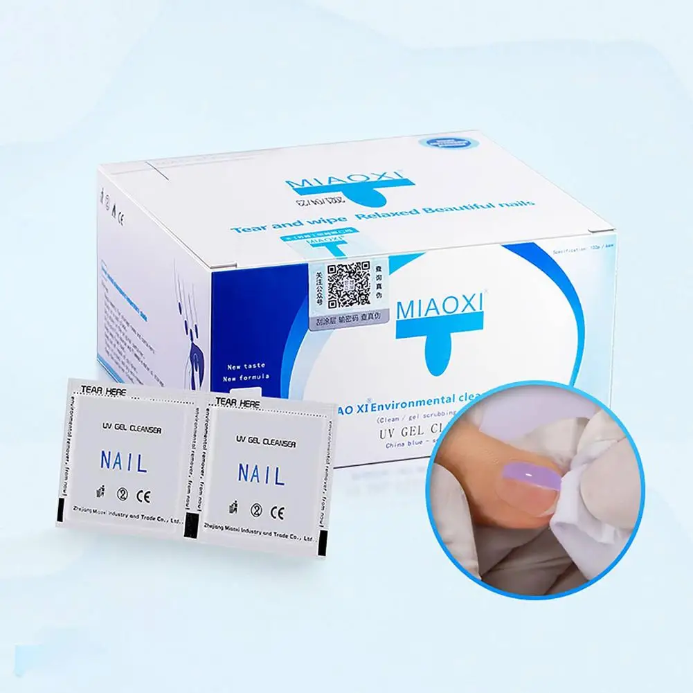 Салфетки для ногтей без ворса нетканый клей лака чистящие накладки маникюрных