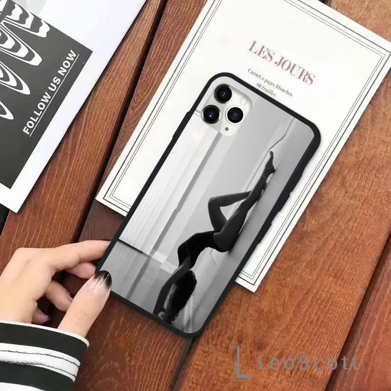 

Beautiful slim sexy woman with yoga figure Phone Case for iPhone 11 12 pro XS MAX 8 7 6 6S Plus X 5S SE 2020 XR Soft silicone
