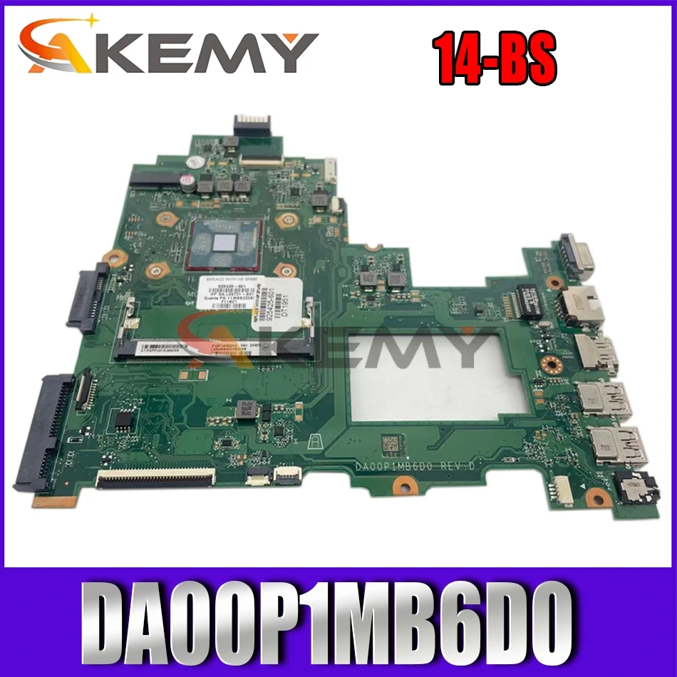 

Материнская плата Akemy DA00P1MB6D0 для ноутбука HP 14-BS серии 14-BS043N, материнская плата DDR3L с встроенным процессором