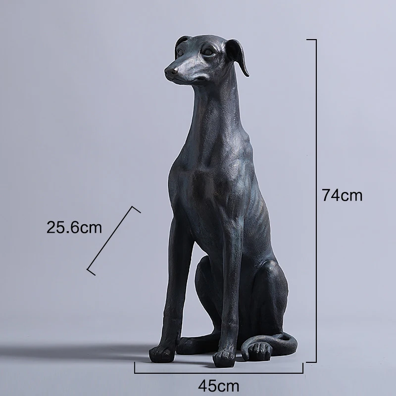 

[MGT] American large floor retro hound decoration crafts creative model room garden hotel decoration