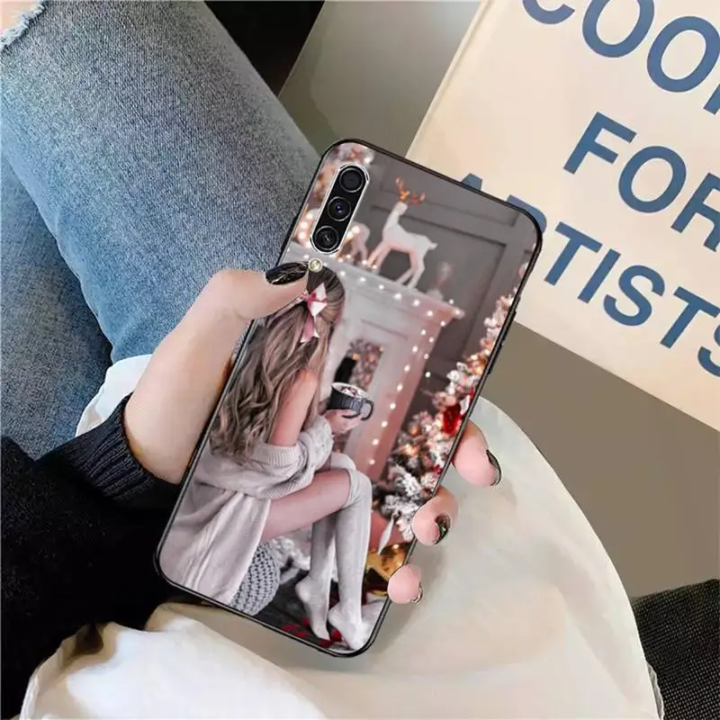 

Vogue fashion Christmas girl Phone Case For Samsung galaxy S 9 10 20 A 10 21 30 31 40 50 51 71 s note 20 j 4 2018 plus