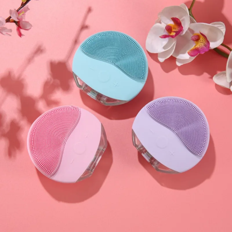 Ультразвуковая электрическая щетка для очищения лица 4 в 1 массажер