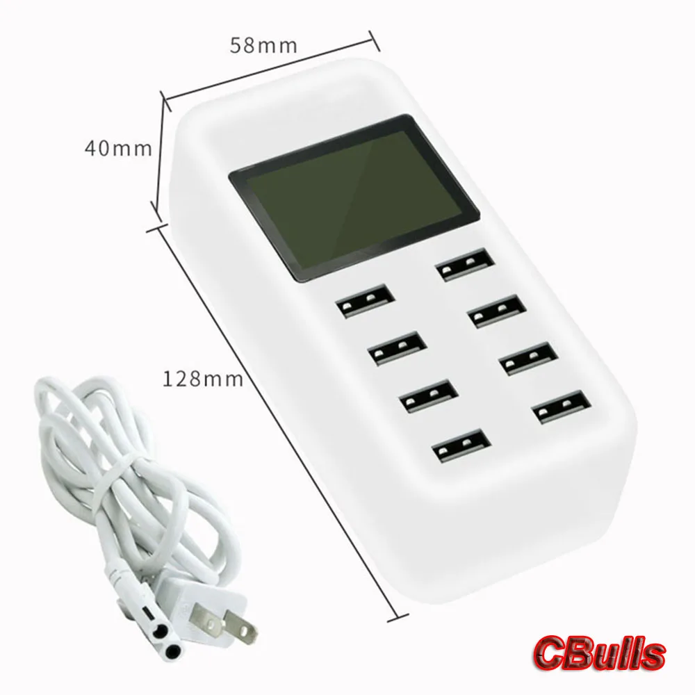 8 портов USB настольное зарядное устройство многопортовый интеллектуальная