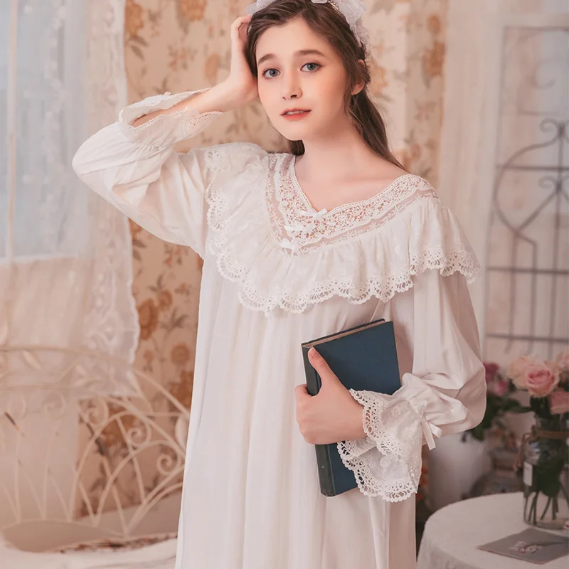 2019 осеннее кружевное ночное белье принцессы размера плюс Сексуальная Домашняя