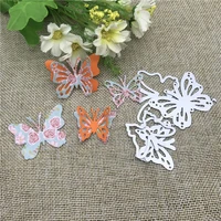 4pcs butterfly frame stamps metal cutting dies stencils for diy scrapbooking decorative embossing handcraft die cutting template