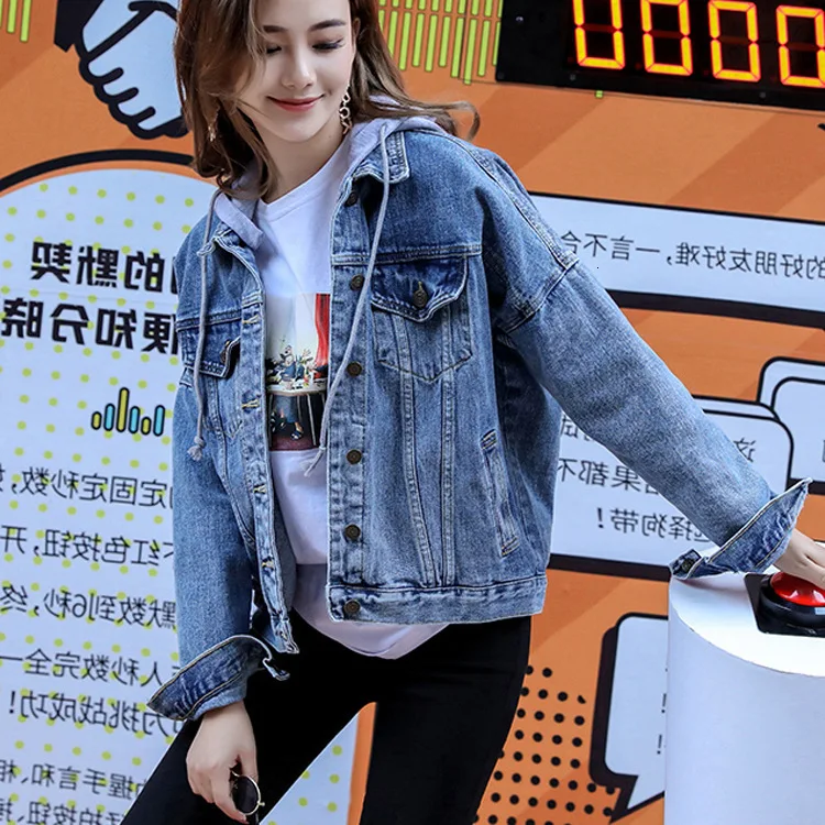 Новинка 2019 года сезон весна-осень джинсовая куртка для женщин короткая отдыха в