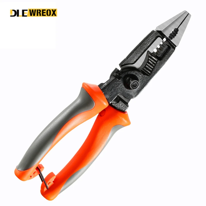 

5 In 1 Multifunctional Electrician Pliers Needle Nose Pliers Stripping Cuting Crimping Functions Hand Tools