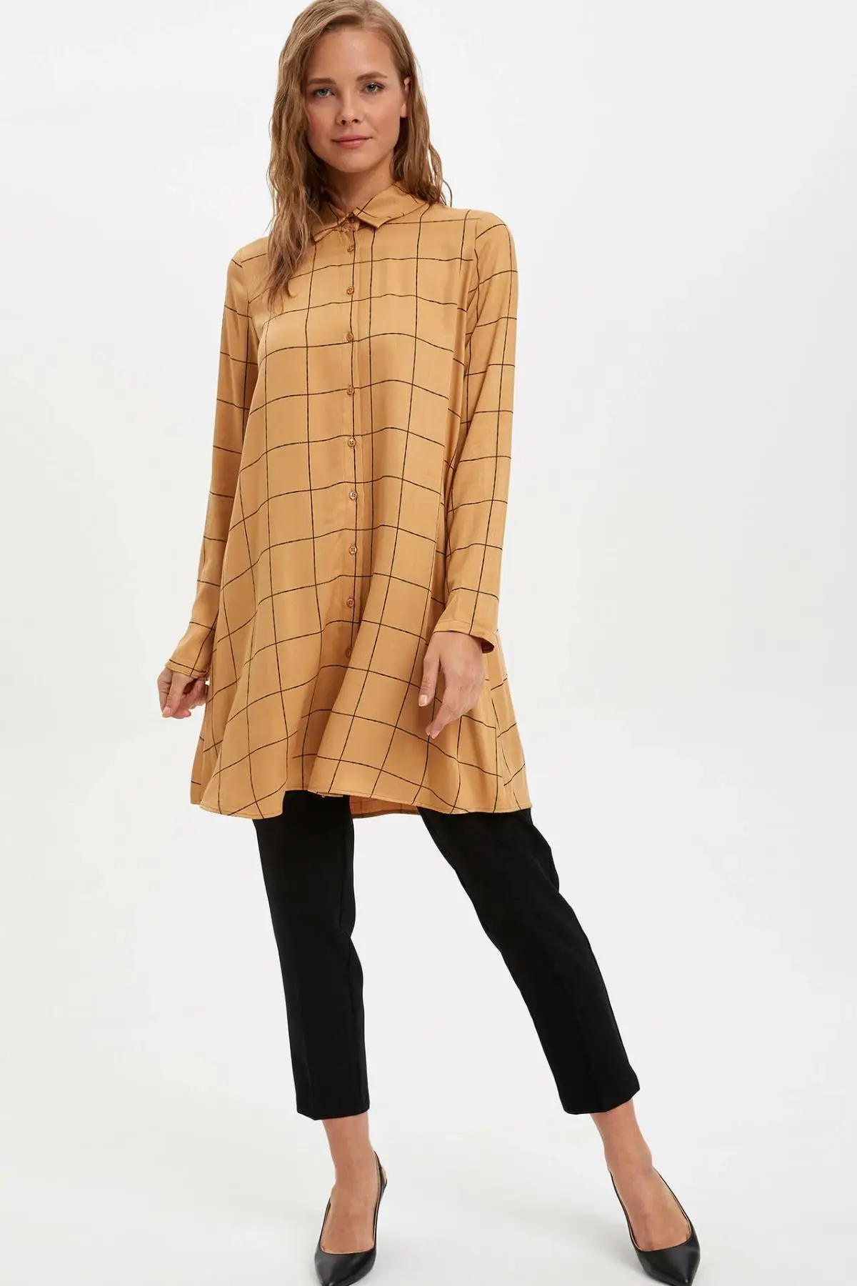 DeFacto модная женская рубашка с длинным рукавом женские свободные рубашки