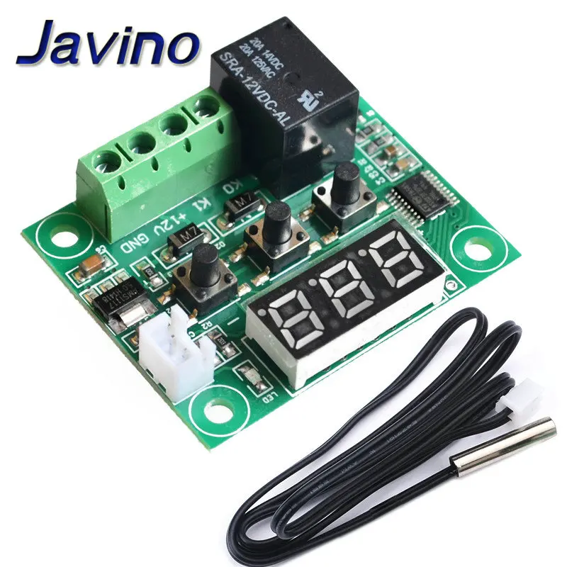 W1209 50 100C DC 12V цифровой регулятор температуры Термостат Регулятор термостат