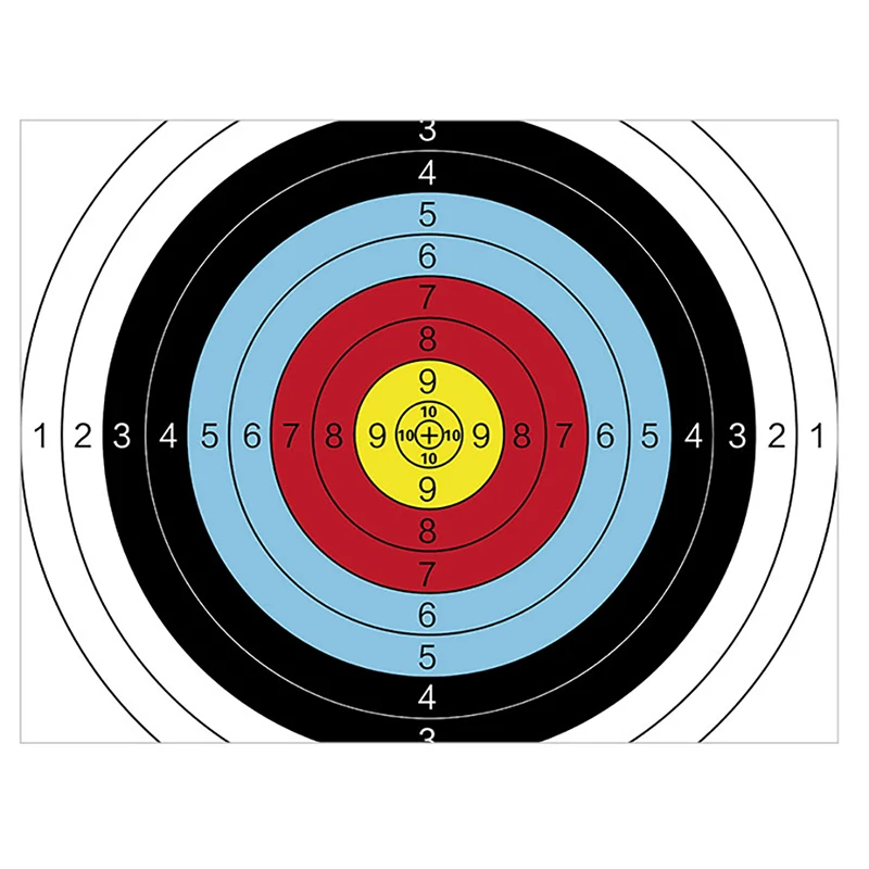 New10PCS бумага для мишени тренировочная стандартное оборудование стрельбы из лука