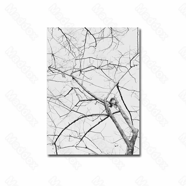 

Canvas Frameless Print Painting Simple Black and White Dry Branches High-End Personality Decorative Painting Poster