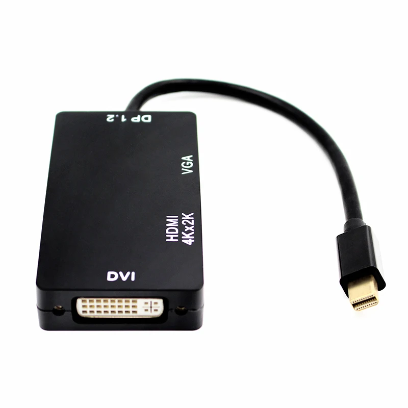 3-в-1 Thunderbolt Mini DP к HDMI VGA DVI адаптер конвертер кабель для MacBook Air Pro Microsoft surface pro 3 2 |