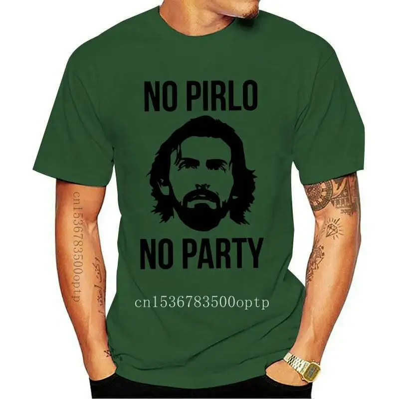 

Новая забавная футболка для молодых мужчин с круглым вырезом из чистого хлопка, футболки с принтом Андреа Пирло для мужчин