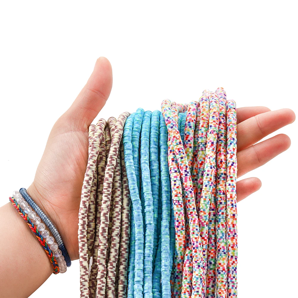 15 дюймов 6 мм дисковые глиняные бусины плоские круглые полимерные свободные