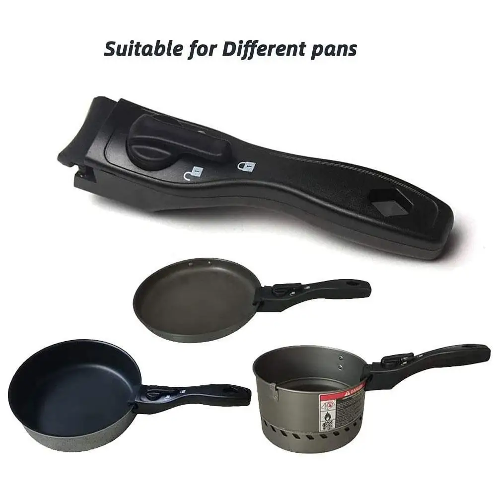 

Detachable Pot Handle Household Anti Scalding Pan Replacement Clip Outdoor Tableware Removable Grip Kitchen Cooking Accessories
