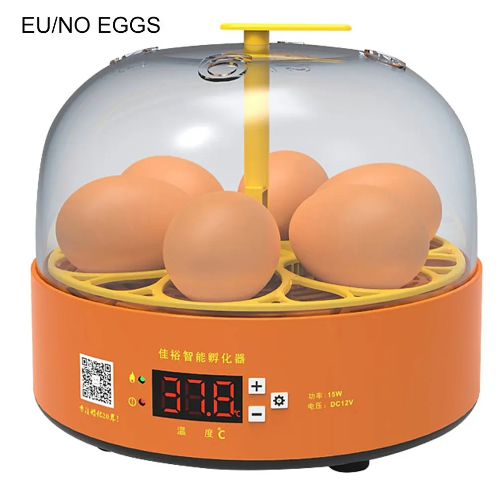 

Mini Digital 6 Eggs Incubator Automatic Temperature Brooder Chicken Duck Bird Egg Hatcher Farm Poultry Hatchery Machine