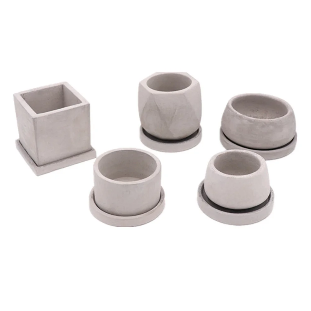 Дышащий коррозионно-стойкий цементный цветочный горшок для украшения офиса