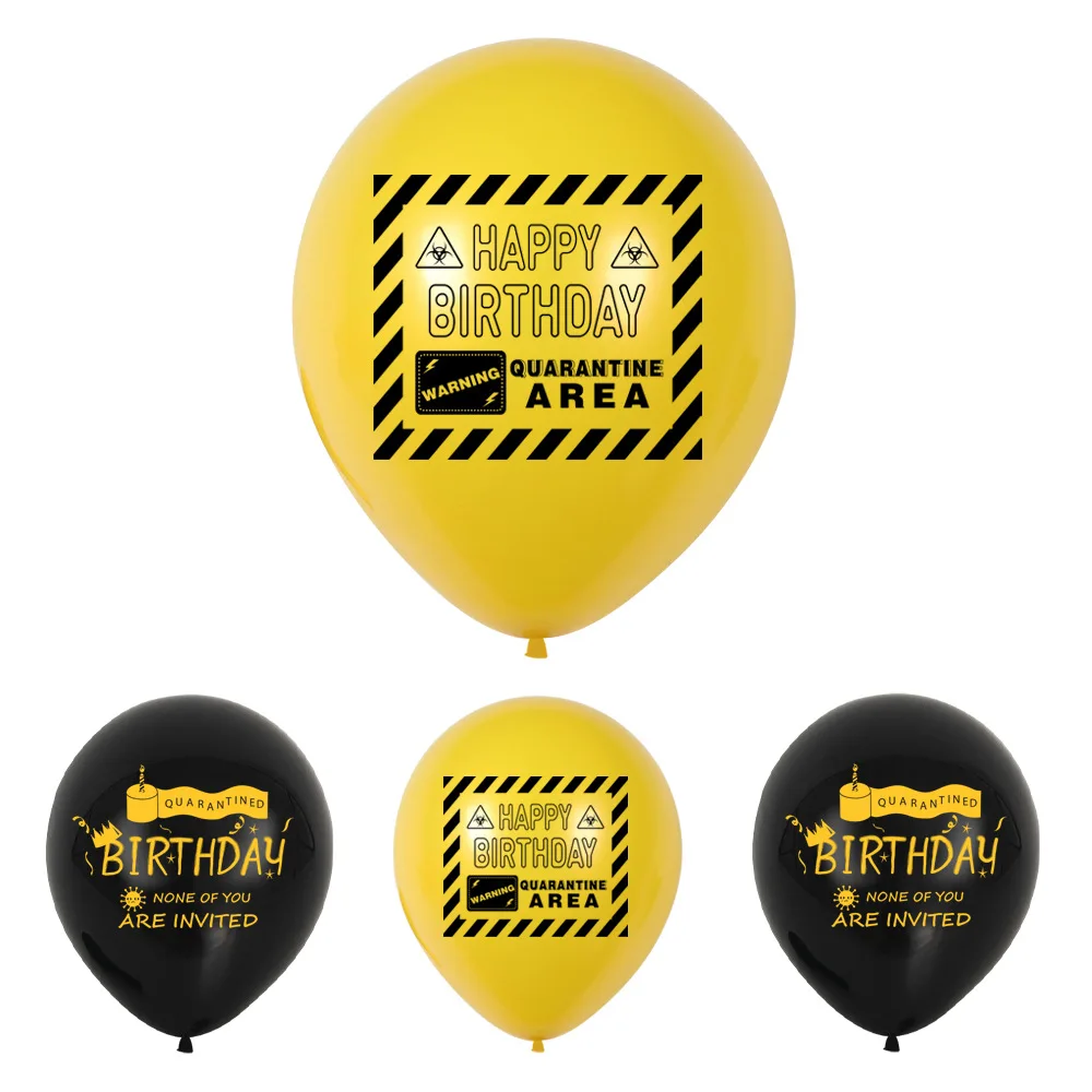 10 шт./лот 12-дюймовые латексные шары для карантинной вечеривечерние украшение дня