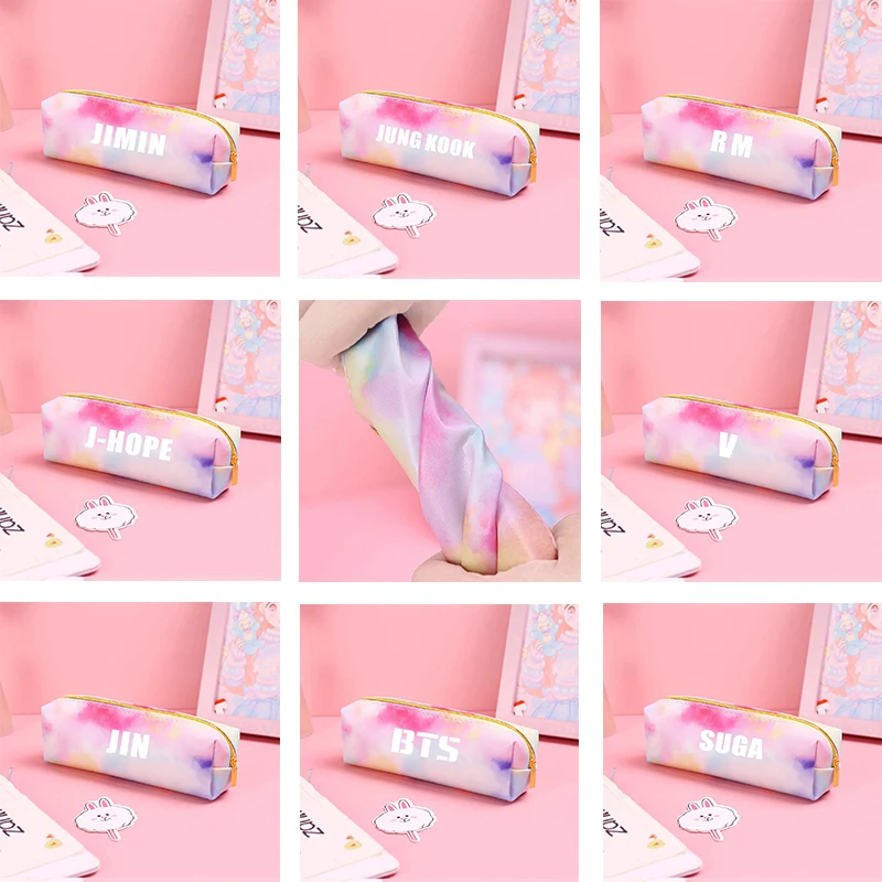 

Creative pencil case simple PU stationery bag men's and women's stationery case pencil case leather pencil case cosmetic case