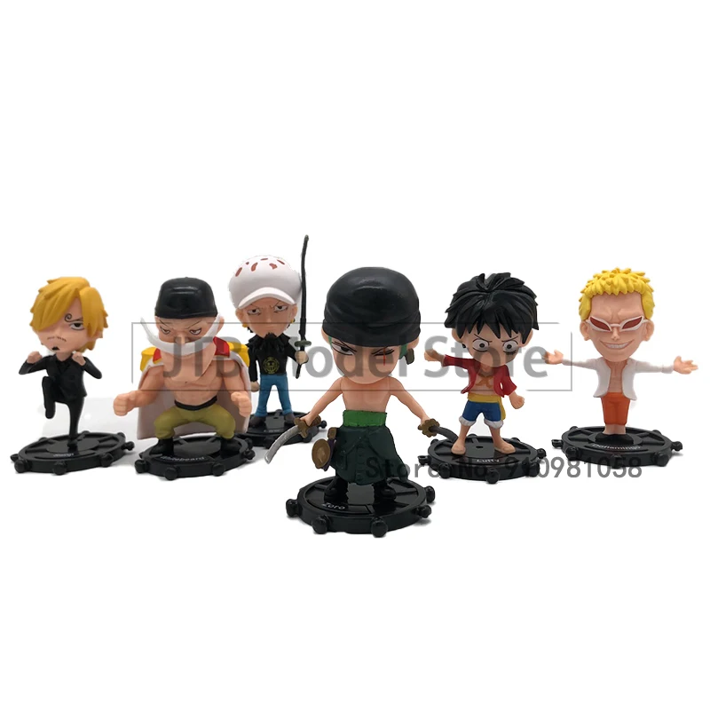 

One Piece Anime Action Figure Q Version Monkey D Luffy 7-9CM PVC Statue Collection Desktop Decoration Toys Decorative Gift Figma