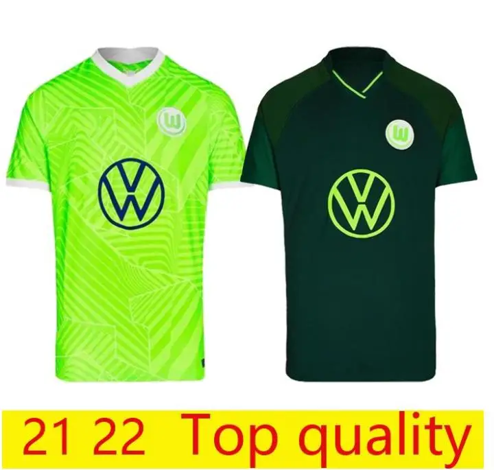 

21/22 VfL Wolfsburg soccer jersey 2021 Home GINCZEK STEFFEN shirts Away ROUSSILLON MEHMEDI MBABU BROOKS ARNOLD