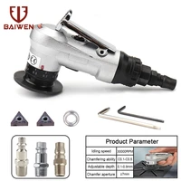 mini pneumatic chamfering machine 45 degree portable arc hand held beveling trimming tool for metal deburring with useujp plug