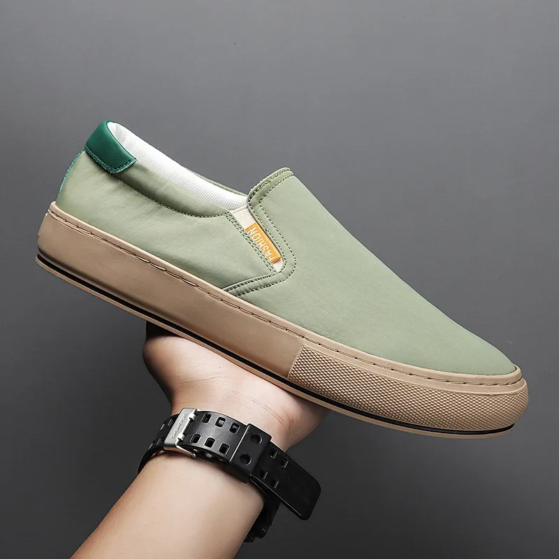 

Men Vulcanized Shoes Flat Fashion Casual Shoes Men Board Shoes Students Loafers Breathable Slip-on Male Shoes Cozy Zapatillas