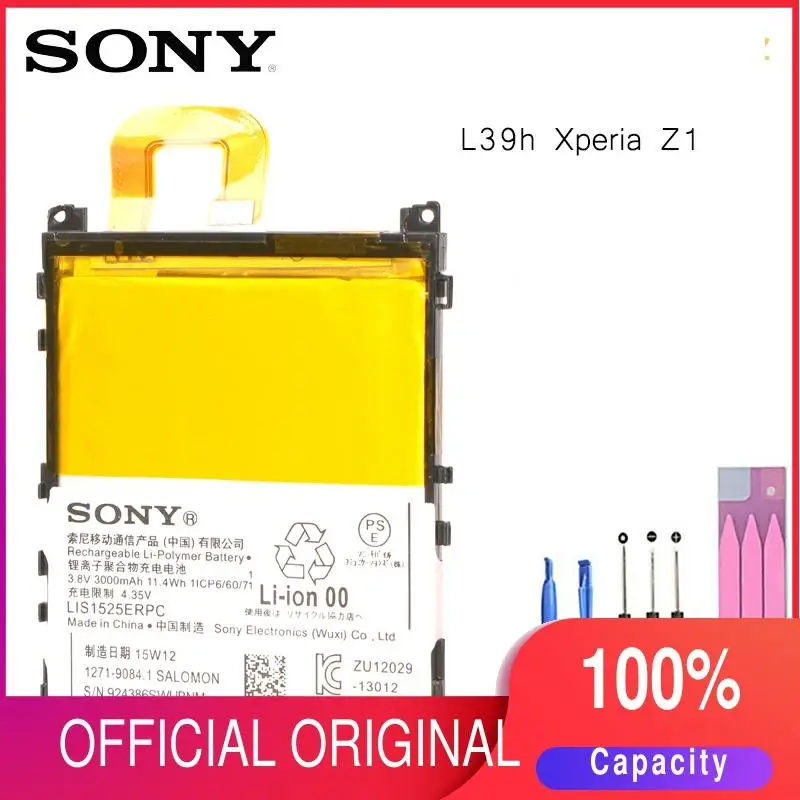 Оригинальная сменная батарея для SONY L39h Xperia Z1 Honami SO 01F C6902 C6903 LIS1525ERPC телефона 3000