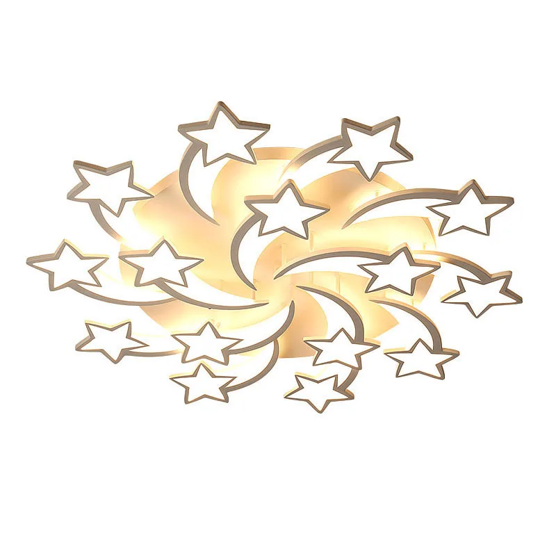 

2021 Nordic Children's Room Light Simple Modern Master Bedroom Light Creative Living Room LED Ceiling Light Boy star lighting