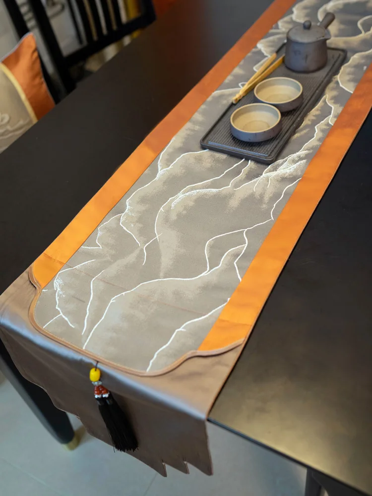 

Simplicity Garden Painting Luxury Table Runners Modern Glam Coffee Dining Table Runner Christmas Mantel Mesa Table Cloth BW50ZQ