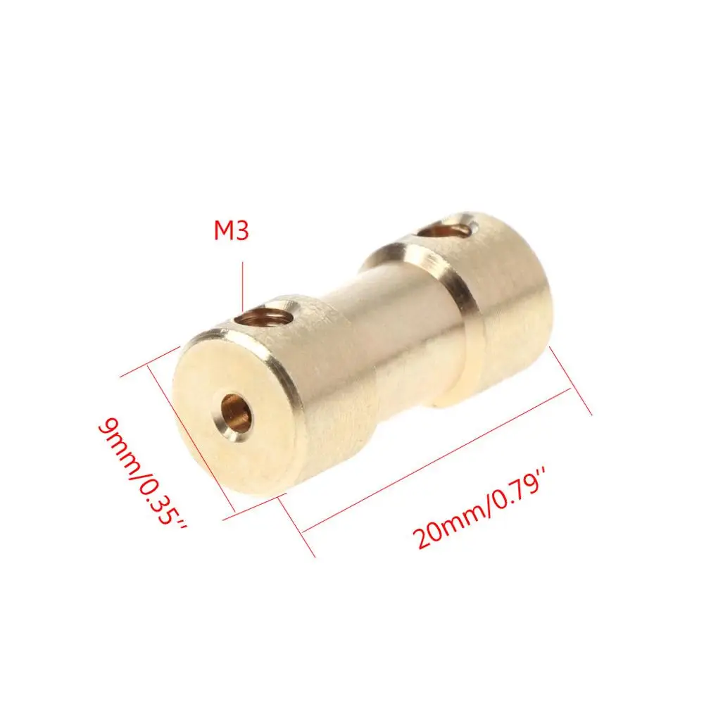 

2-5mm Motor Copper Shaft Coupling Coupler Connector Sleeve Adapter US