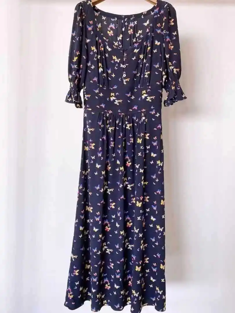 

Butterfly print dress