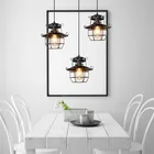 Винтажный подвесной светильник в стиле ретро s, потолочный металлический светильник в стиле лофт, индастриал для декора, лампа для кафе, бара, домашнее освещение Эдисона, лампа E27