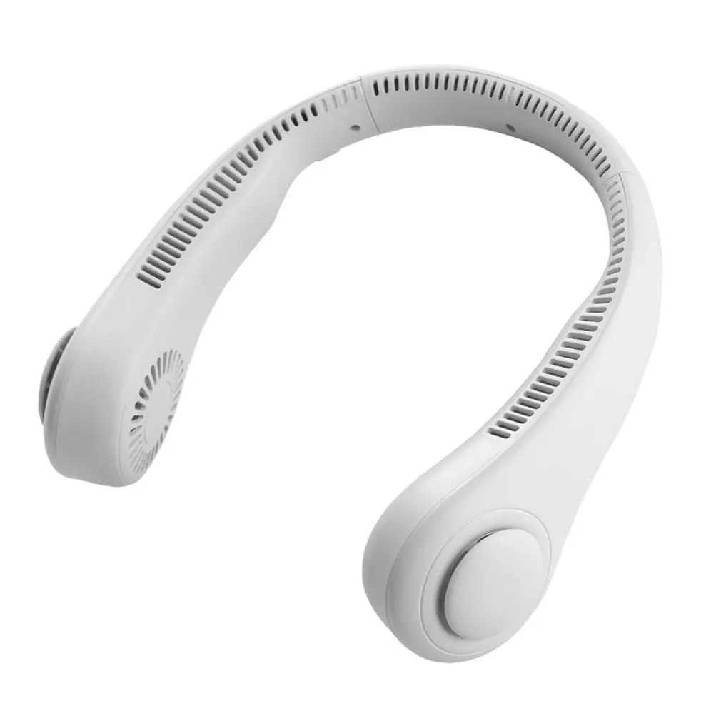 

Пористый подвесной шейный вентилятор, спортивный портативный мини-вентилятор без листьев, бесшумный Электрический мини-вентилятор с 3 скор...