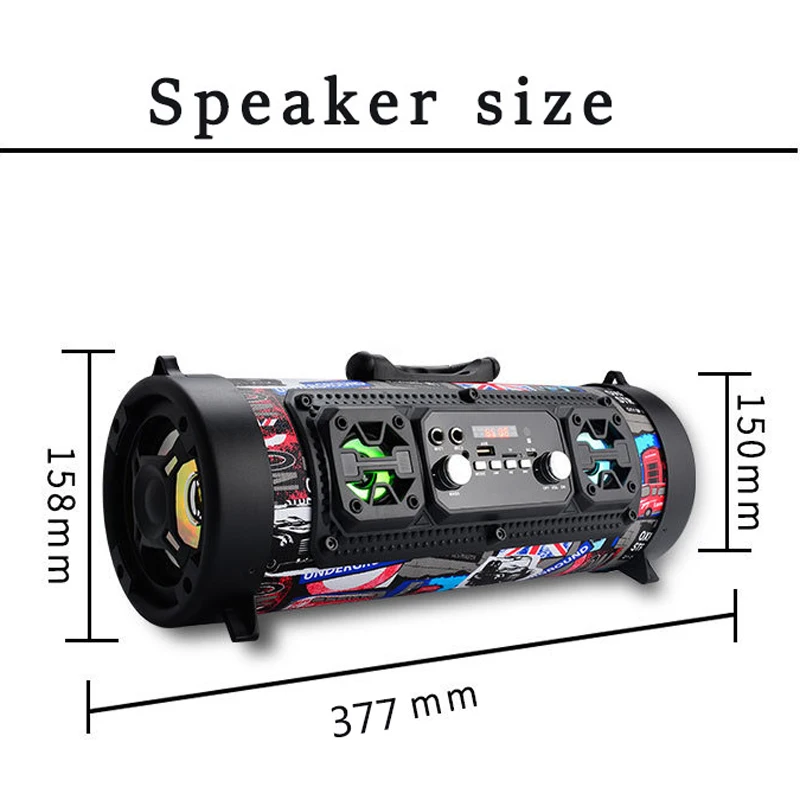 Hi-Fi портативная Bluetooth колонка fm-радио движение KTV 3D Звуковая система звуковая
