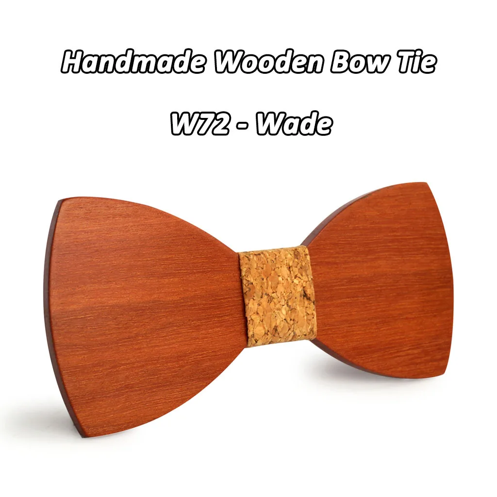 

Linbaiway Men's Business Wooden Bow Tie Groom Wedding Neckwear Bowknots Wood Bowties Tuxedo Male Cravat Accessories