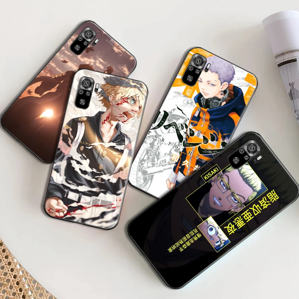 Anime Tokyo Revenger Phone Case For Xiaomi Redmi Note 10S 9S Note 9 Pro Funda Back Cover Soft TPU Carcasa Japan Cartoon Hinata