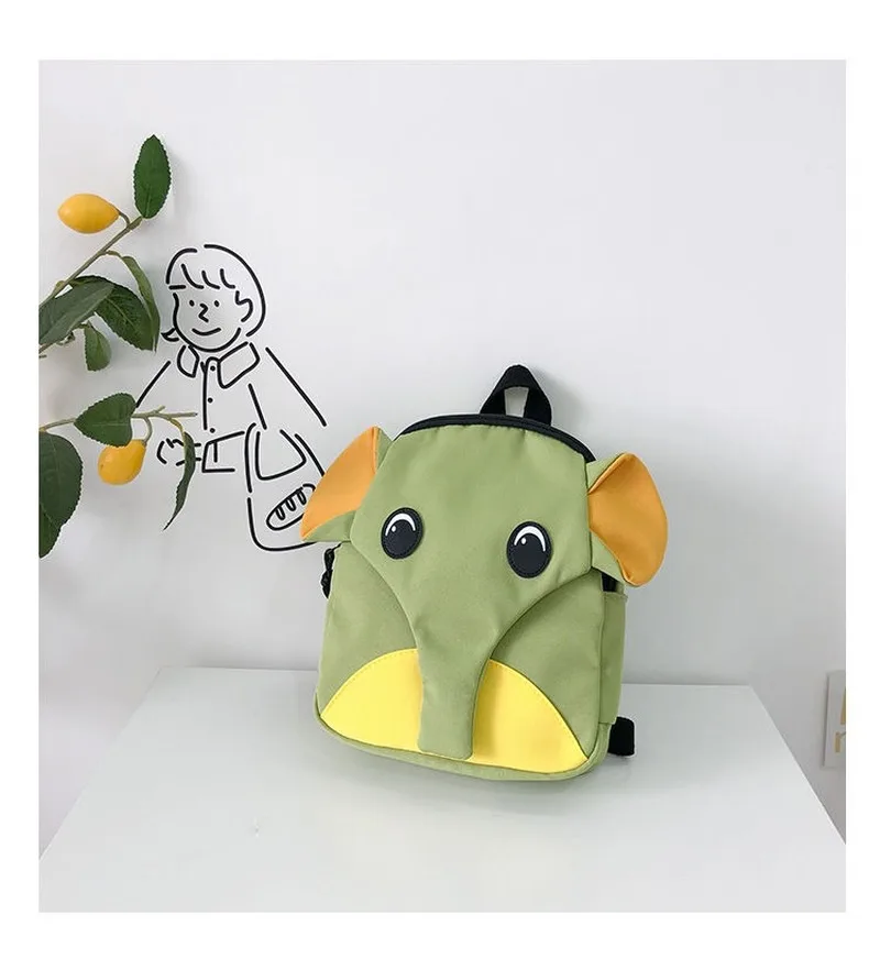 Nylon Children Backpacks Kindergarten School Bags Cartoon Backpack for Girl Boys Animal Elephant Schoolbag Toddler Kids Backpack