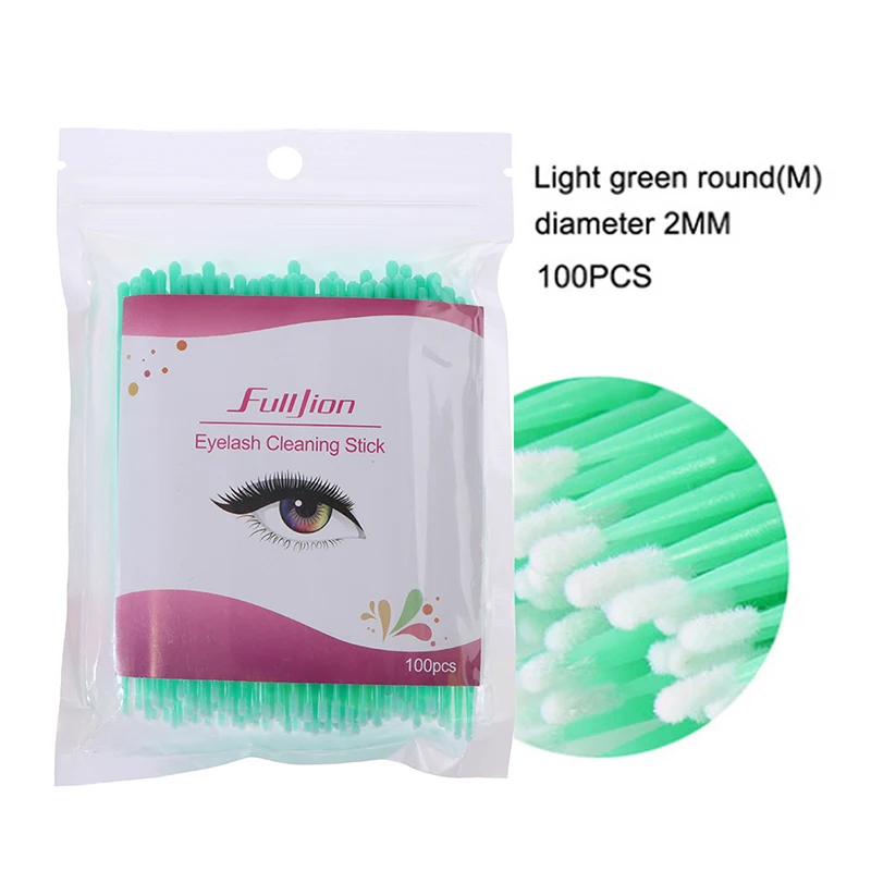 

100 PCS Disposable Makeup Cotton Swab Mascara Brush Eyelash Extension For Maquillaje Makeups Mini Individual lash Applicators
