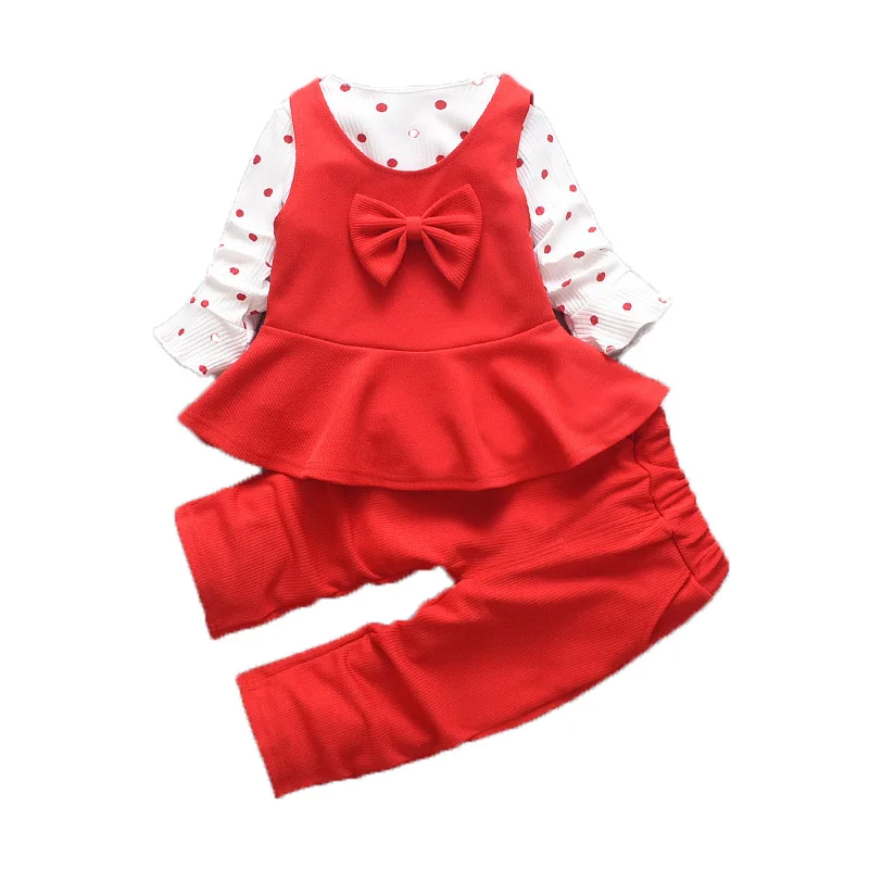 Детская одежда в Корейском стиле для маленьких девочек Комплект одежды Сезон