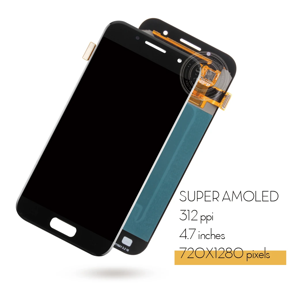 Оригинальный 4 7 ''SUPER AMOLED для SAMSUNG Galaxy A3 2017 A320 ЖК дисплей с сенсорным экраном SM