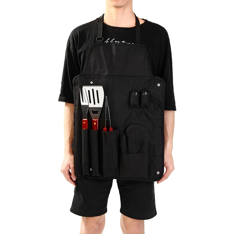 Инструменты для барбекю на природе 7 шт./компл. из нержавеющей стали гриль