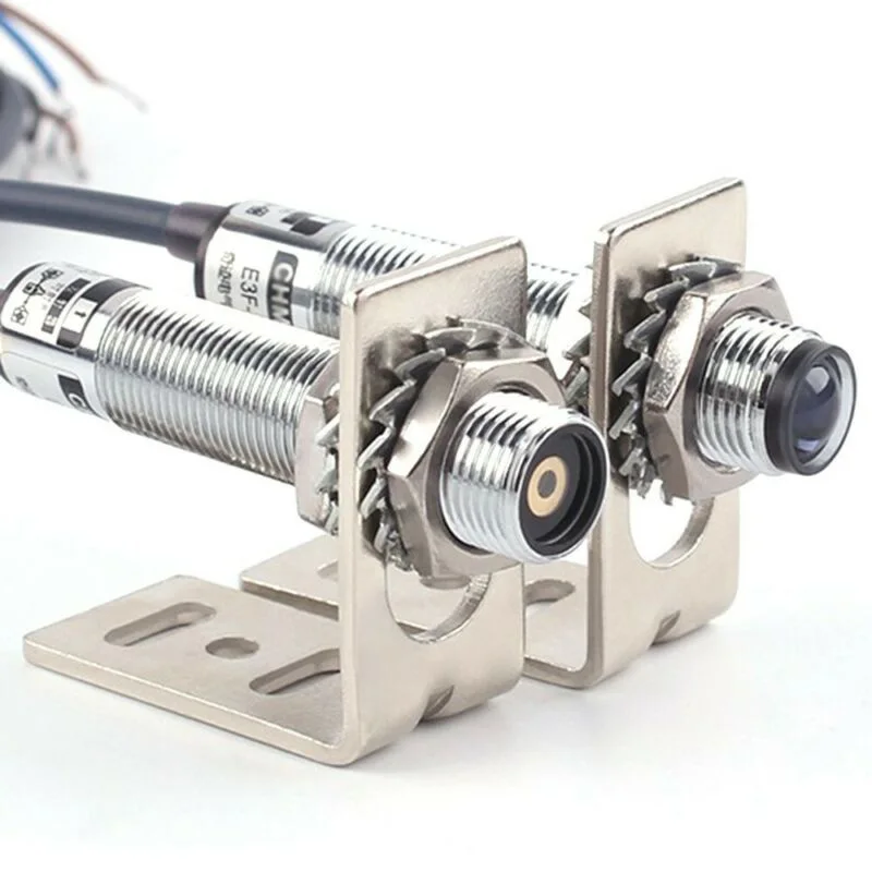 M12 NPN лазерный датчик фотоэлектрический Видимый латунный никелированный 200mA