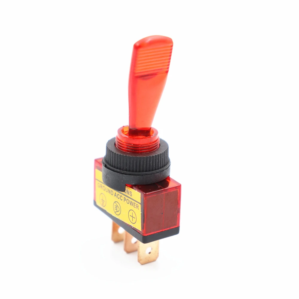 1 шт. автомобильный тумблер 12 В с подсветкой автомобильный кулисный переключатель 20 А кулисный переключатель красный синий зеленый желтый черный с подсветкой