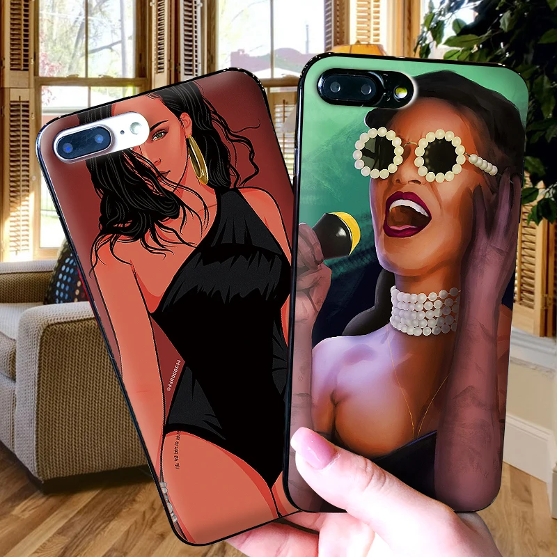 Sexy Rihanna For iPhone X XR XS MAX Soft Silicone Back Cover Apple 8 7 6S 6 S Plus Phone Case | Мобильные телефоны и
