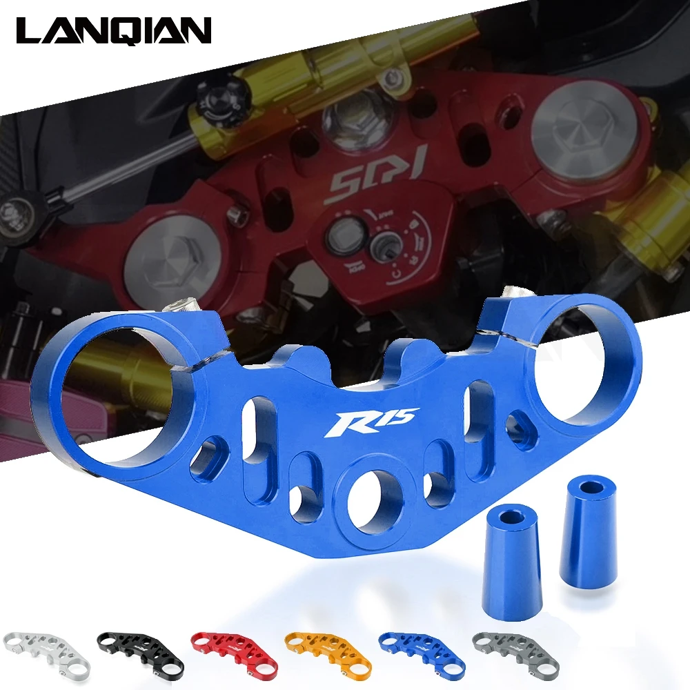 

Motorcycle Aluminum Performance Triple Tree Top Clamp Upper Front Protector YZF R15 V3 R 15 V 3 2017 2018 2019 2020 Accessories