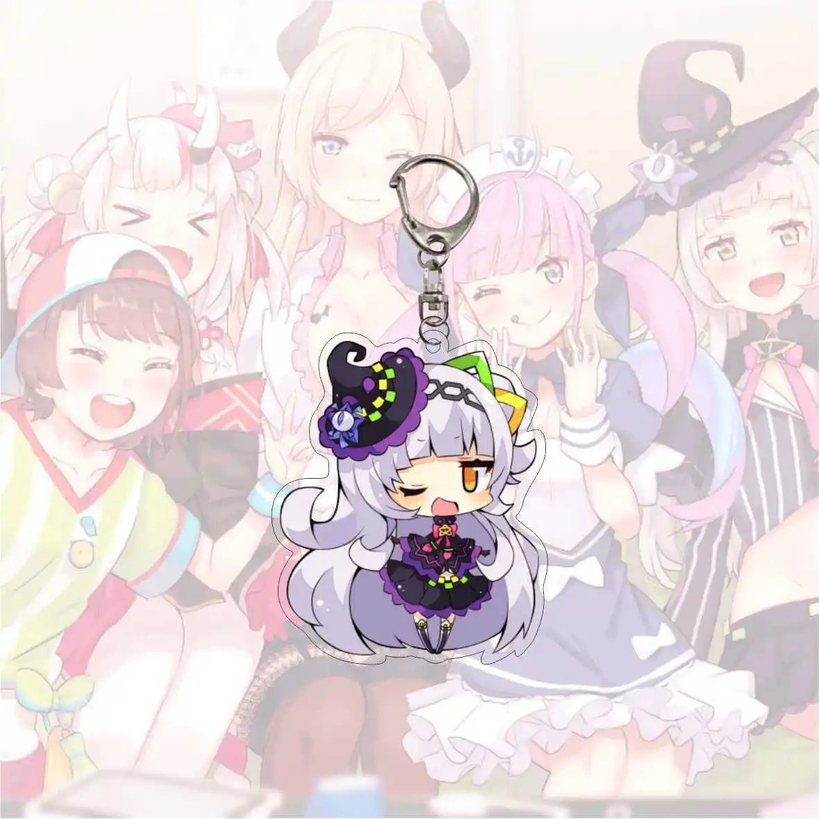 Брелок для ключей фантазия Hololive Vtuber Kagura Нана Inugami Korone Shirakami Fubuki Косплей Аниме