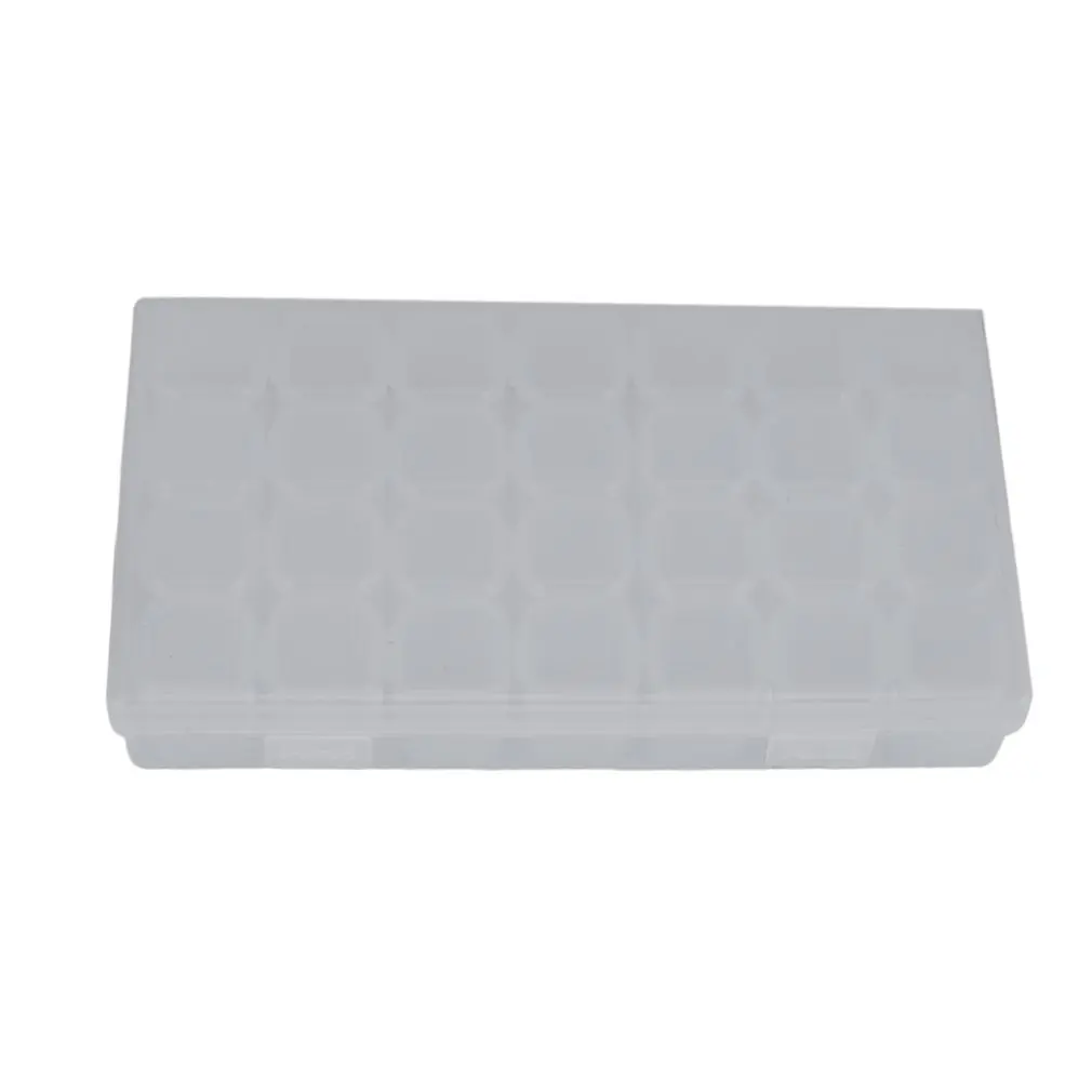 Прозрачный пластик 28 слотов коробка для хранения ювелирных изделий Чехол бусины